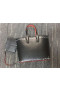 Christian Louboutin Cabata Black/Black Graffiti Calf Tote Bag