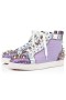 Christian Louboutin Lou Spikes Version Lilac Smoke Nylon