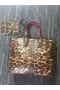 Christian Louboutin Multi/Brown Leopard Print Calf Tote Bag