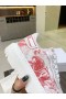 Dior Addict Sneaker Low Top White Red Rubber Fabrics