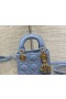 Dior Lady Dior Horizon Blue Cannage Lambskin 12CM