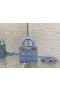 Dior Lady Dior Horizon Blue Cannage Lambskin 12CM