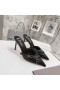 Dior Logo Bondage Pumps 85mm Black