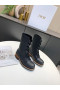Dior Quest Combat Boots Calfskin Embossed Black