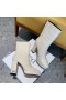 Dior White Ankle Boot Calfskin Dior Logo