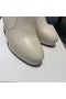 Dior White Ankle Boot Calfskin Dior Logo