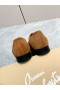 DiscouChristian Louboutin Gregossic Flat Oxford Spikes Calfskin and Suede Black Brown