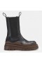 Bottega Veneta BV Tire Chelsea Boots Brown Outsole