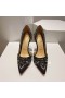 Christian Louboutin Brodiriza Embellished D'orsay Pumps 100mm Satin Black