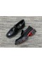 Christian Louboutin CL Moc Lug Men Loafers Calf Leather Black