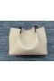 Christian Louboutin Cabarock Tote Bag Calfskin Spiked Beige