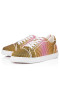 Christian Louboutin Fun Vieira Sneakers Aftersun Printed Crepe Satin Multicolor