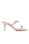 Christian Louboutin Just Queen 70mm Mules Pvc And Nappa Leather Leche