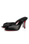 Christian Louboutin Me Dolly 85 Mm Mules Nappa Leather Black CL Shoes Store