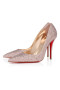 Christian Louboutin Miss Z Strass 100 Mm Pumps Suede And Strass Vintage Rose