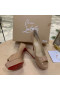 Christian Louboutin Nude Patent Fetish Peep 150mm Pumps CL Shoes Store