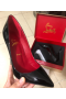 Christian Louboutin Soula Kate Pumps Crystal Sole Patent Leather Black Loubi