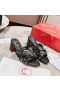 Christian Louboutin Spika Club 85mm Sandals Nappa Leather Black
