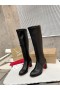 Christian Louboutin Stretchadoxa Botta Alta 70MM Boots Calf Black
