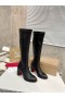 Christian Louboutin Stretchadoxa Botta Alta 70MM Boots Calf Black