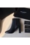 Saint Laurent Lou 95MM Ankle Boots Black Lambskin