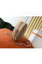 Saint Laurent Vinyle Round Camera Bag Beige Grained Leather