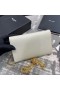 Saint Laurent WOC Uptown Chain Wallet White Leather