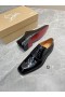 Christian Louboutin Capitano Oxford Patent Leather Black CL Shoes