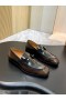 Christian Louboutin Chambelimoc Loafers Smooth Calf Leather Black