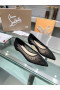 Christian Louboutin Follies Strass Flats Mesh Black Christian Louboutin Shoes