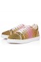 Christian Louboutin Fun Vieira Sneakers Women Aftersun Printed Crepe Satin Multicolor