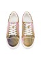 Christian Louboutin Fun Vieira Sneakers Women Aftersun Printed Crepe Satin Multicolor
