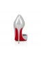 Christian Louboutin Iriza 100 Mm Pumps Laminated Nappa Leather Silver