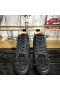 Christian Louboutin Lou Pik Pik Strass High-Top Sneakers Spikes Leather Black