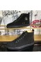 Christian Louboutin Louis Strass High-Top Men Sneakers Veau Velours All Black