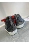 Christian Louboutin Louis Strass High-Top Sneakers Leather and Strass Black
