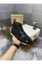 Christian Louboutin Louis Strass High-top Sneakers Calfskin All Black