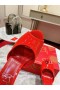 Christian Louboutin Me Dolly 100 Mm Mules Patent Calf Leather Red CL Shoes