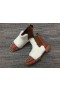 Christian Louboutin Men Melon Spikes Boots Wool and Calf Leather Brown