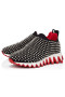 Christian Louboutin Shark Sock Spikes Sneakers Neoprene Black Christian Louboutin Shoes