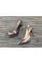 Christian Louboutin So Kate Pumps 120mm Suede Stripy Glitter Multicolor