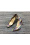 Christian Louboutin So Kate Pumps 120mm Suede Stripy Glitter Multicolor