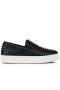 Christian Louboutin Spikeboat Sneaker Alpin Leather Black