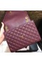 Saint Laurent Medium Envelope Bag Bordeaux Grained Leather