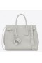 Saint Laurent Small Sac de Jour Souple Bag White Grained Leather