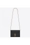 Saint Laurent WOC Cassandra Chain Wallet Black Leather