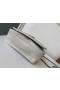 Saint Laurent WOC Niki Chain Wallet White Crinkled Leather