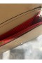 Christian Louboutin Paloma Leather Spikes Embellished Clutch Bag Nude Christian Louboutin