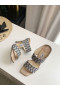 Jimmy Choo 100mm Sandals Stripes Stripes White