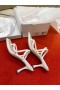 Jimmy Choo 70 Mules Slides Leather Strap White